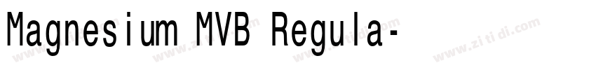 Magnesium MVB Regula字体转换